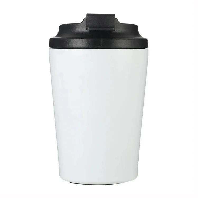 350ml/12oz Double Stainless Steel 304 Coffee Thermos Mug Leak-Proof Non-Slip Car Vacuum Flask Travel Thermal Cup Water Bottle