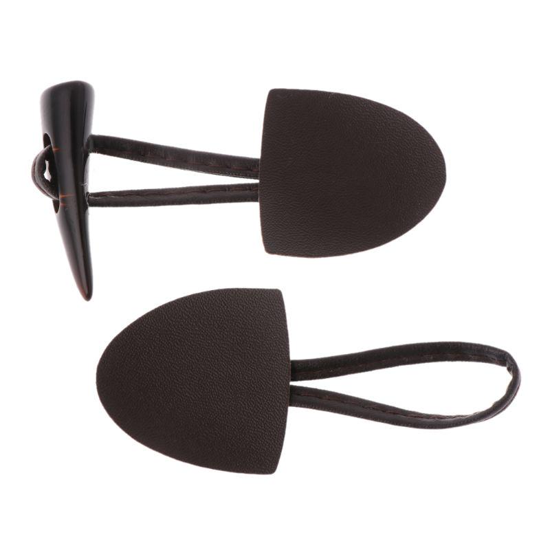 6 Pairs Leather Horn Toggle Closure Buttons Coat for Jacket Duffle Shawl Clothes