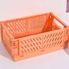Storage Basket Collapsible Large Capacity Plastic Foldable Home Crate Box for Daily Used