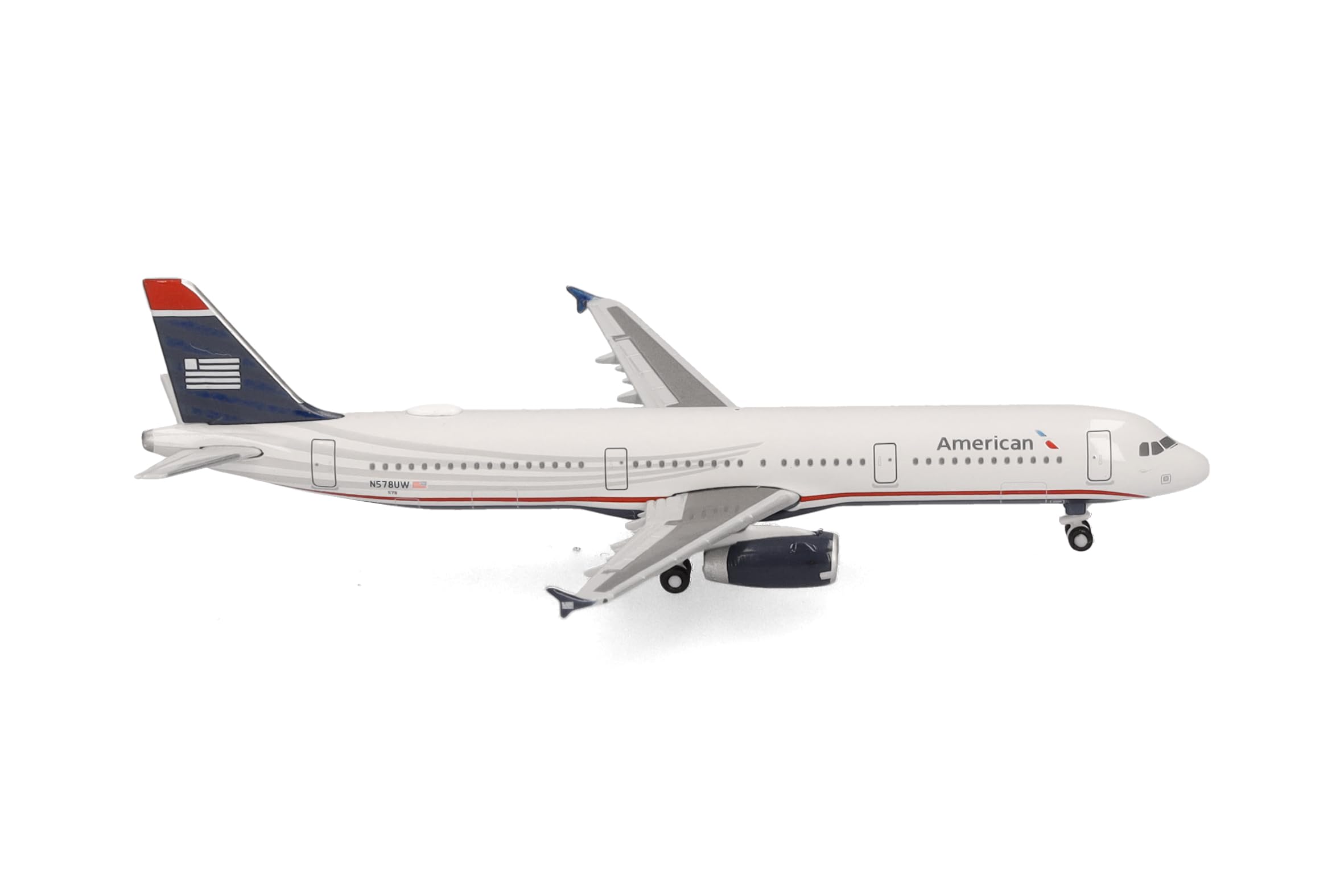 

Herpa Модель самолета American Airlines Airbus A321 ливрея US Airways Heritage масштабная модель самолета без - - N578UW, 1500 миниатюра, коллекционный
