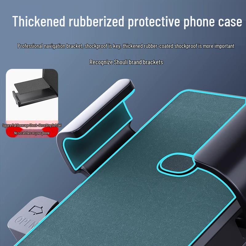 Stoßfeste & Regenfeste Fahrrad- und Motorrad-Handyhalterung mit kleinem Schirm zur Navigation