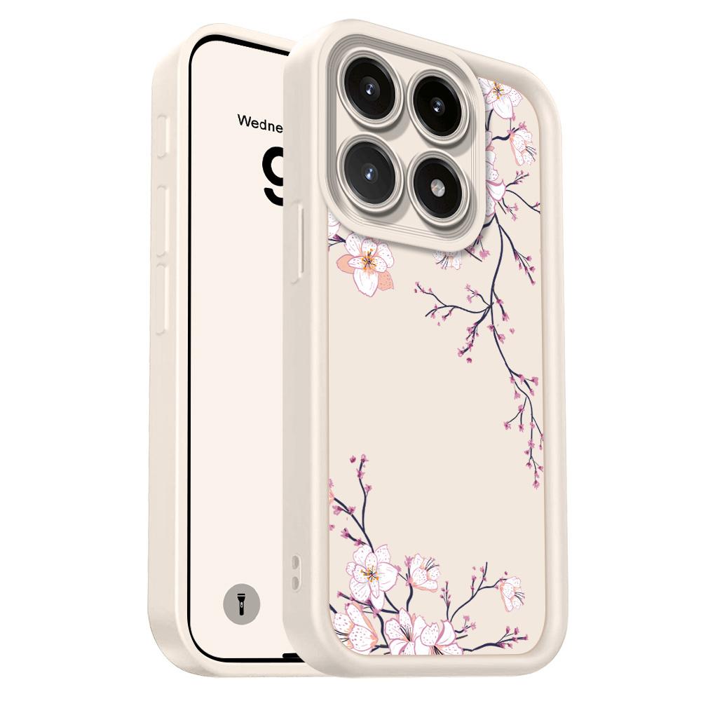 

Spring Flowers Phone Case For Xiaomi 15T 14T 13T Pro 17 15 14 13 12 Lite Ultra Pro Max 5G Staircase Soft Cover Xiaomi 14 Pro білий