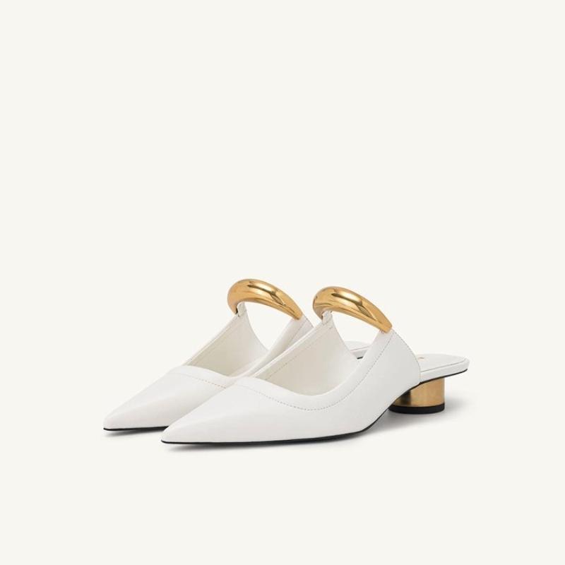 Fashion Fashion Retro Woman Shoes Summer New Pointed Heel Shoes Simple Versatile Women's Slippers Comfort Temperament Women's Sandals