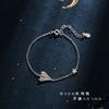 Creative Fashion! Paper Plane Shape Silver Bracelet Zircon Star Embellishment Adds Charm, Smart and Playful Style