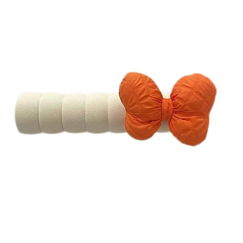 

1 шт. Защита от столкновений, декор дверной ручки, защитная накладка на ручку, украшение для дома, бантик, защита дверной ручки, офис, многоцветный оранжевый