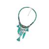 Bohemian Vintage Turquoise Tassels Choker Statement Necklace Women Tribal