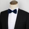 Men Tie Bow Smooth Solid Color Adjustable Lightweight Korean Style Wedding Tie for Party Banquet Prom