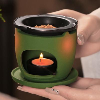 Candle Aromatherapy Furnace Essential Oil Furnace Aromatherapy Holder Lamp Burner Home Decor Household Romantic