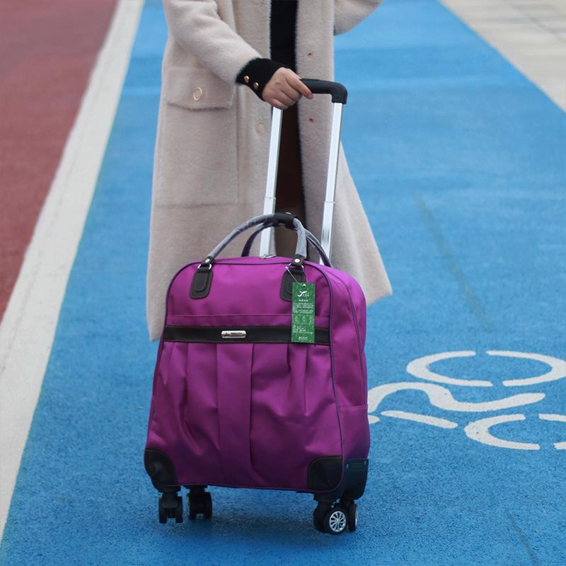 Oxford Universal Faltbarer Reise-Trolley-Tasche - Großes Fassungsvermögen, Unifarbe, Handgepäck für Frauen