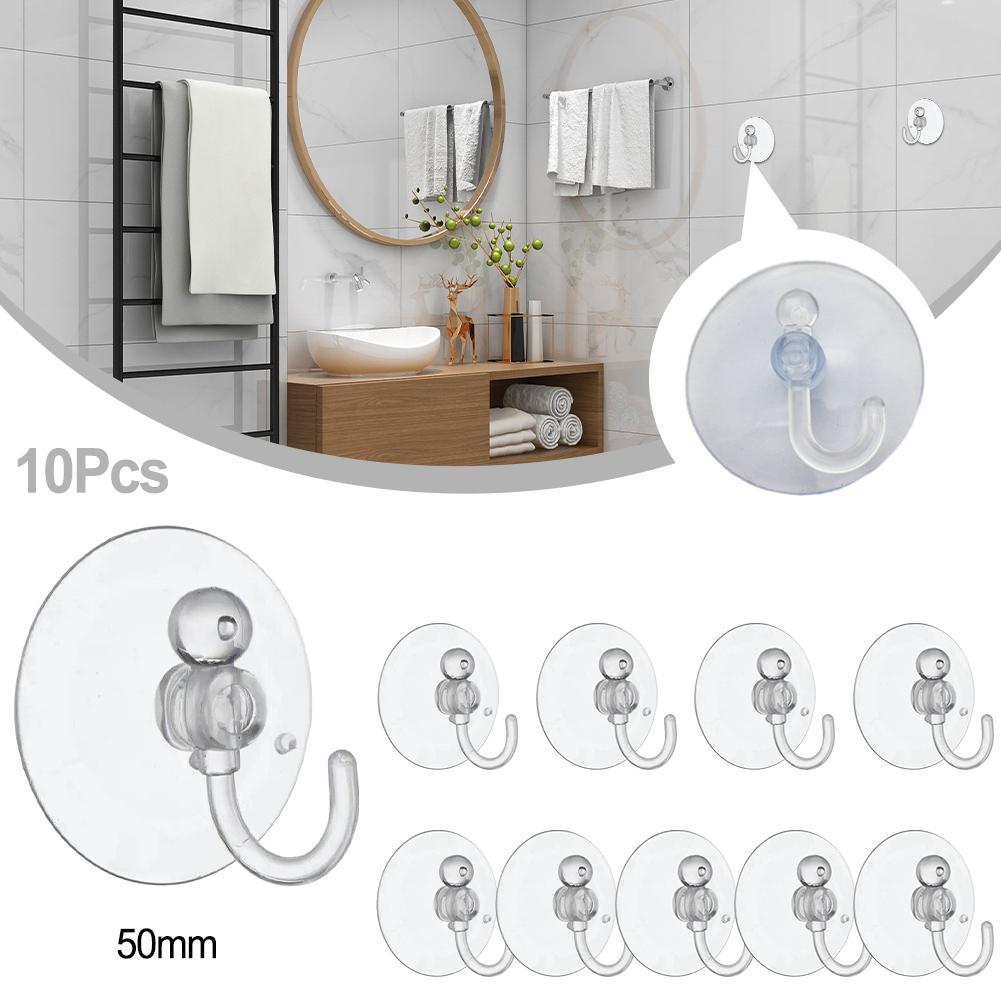10Pcs Suction Cup Hook DIY Projects Easy Installation PVC