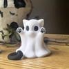 1Pcs Home Decoration Crafts Mini Kitten Ghost Ornament Cute Desktop Atmosphere Halloween Feeling Send Girlfriend Cat Gift