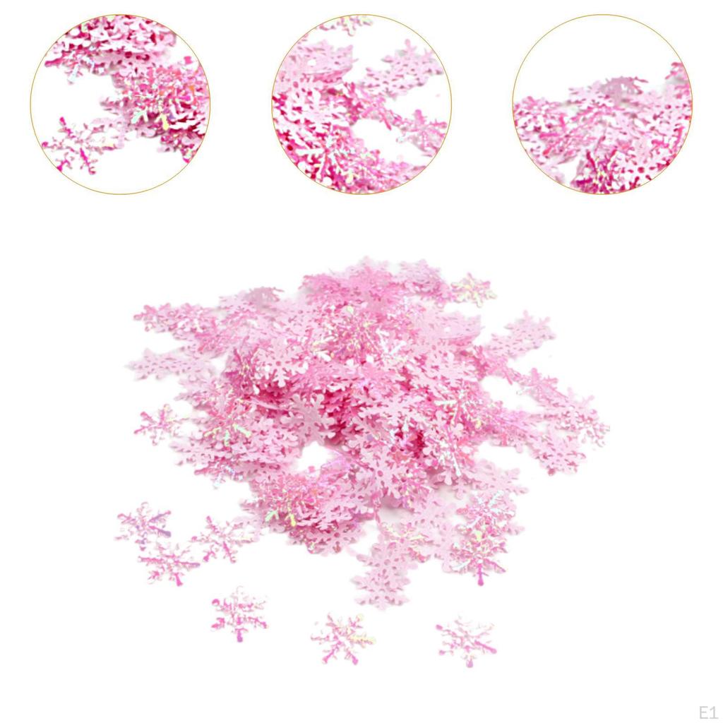 Snowflake Confetti, Table Decorations, Practical Christmas Decorations Ornaments for Party