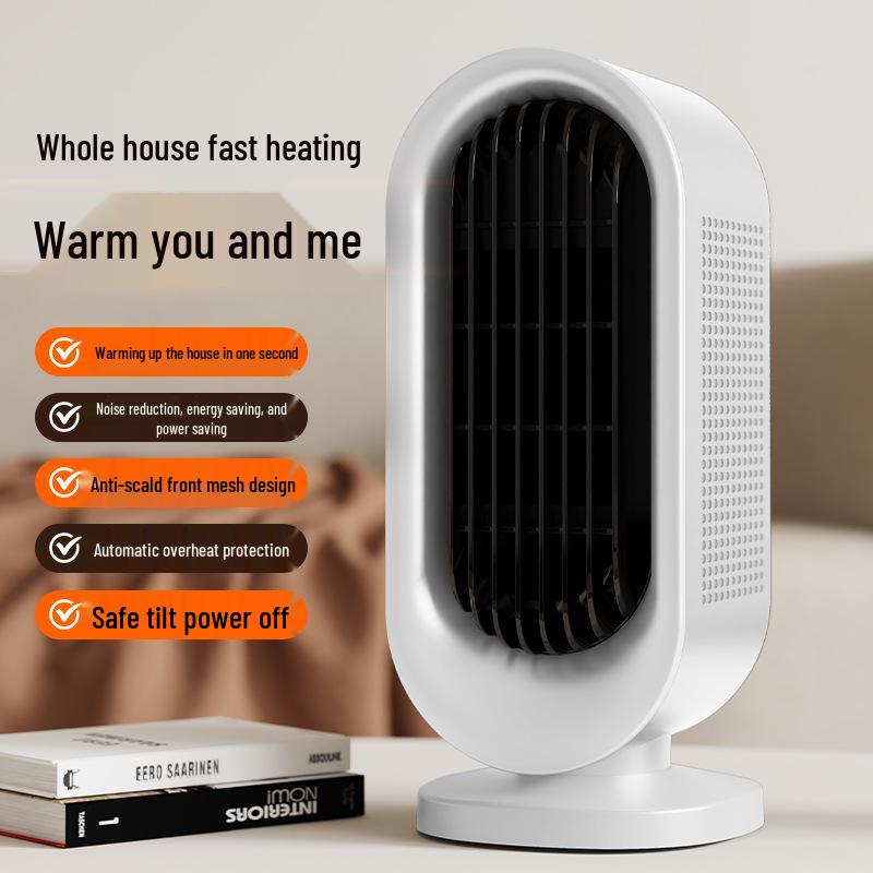 Compact Silent Desktop Electric Heater: Fast & Efficient Warmth for Home or Office