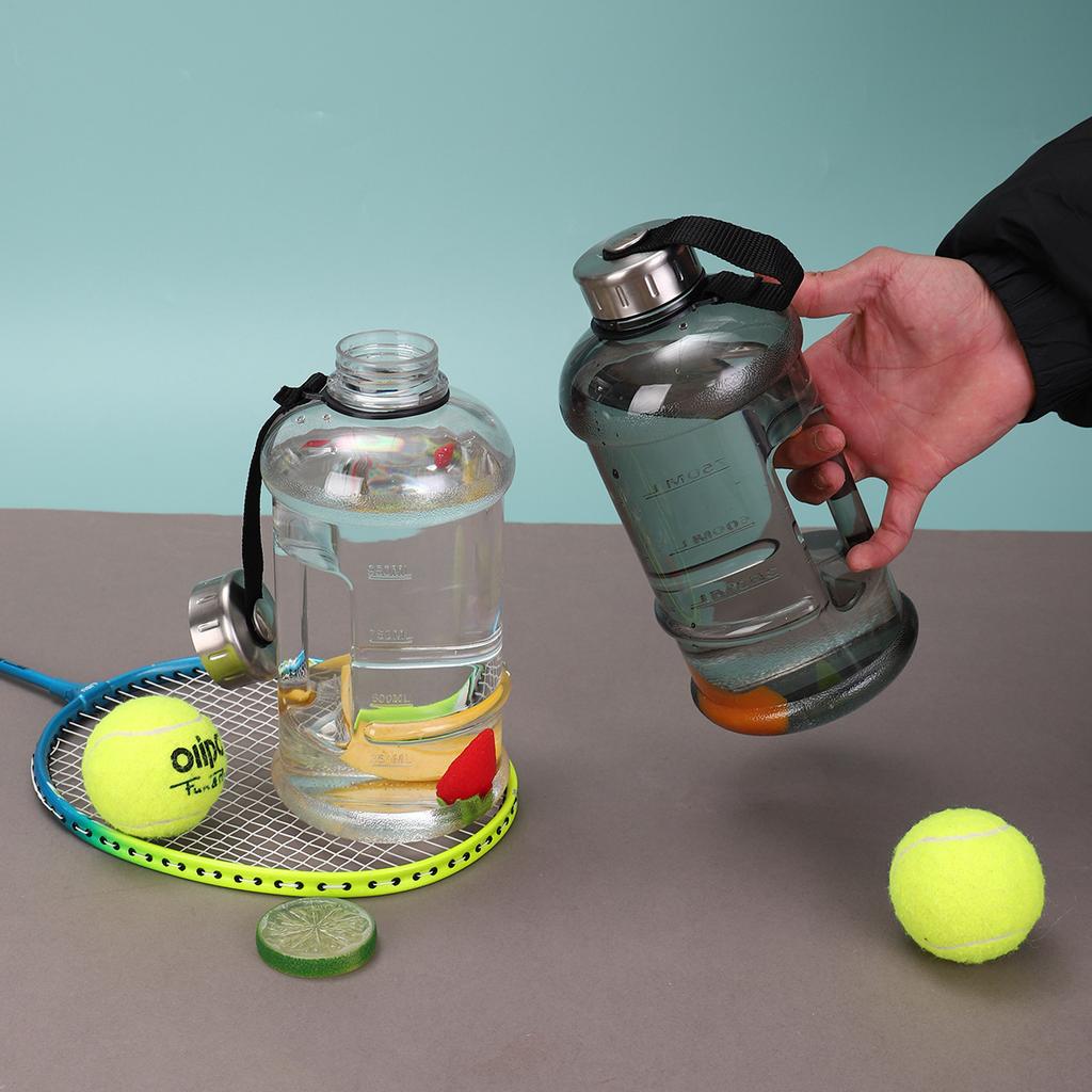 1Pcs Durable Gallon Bottle Water Bottle 2L Large Capacity Training Sports Drink Cup Portable With Handle Gym Shaker Bottle