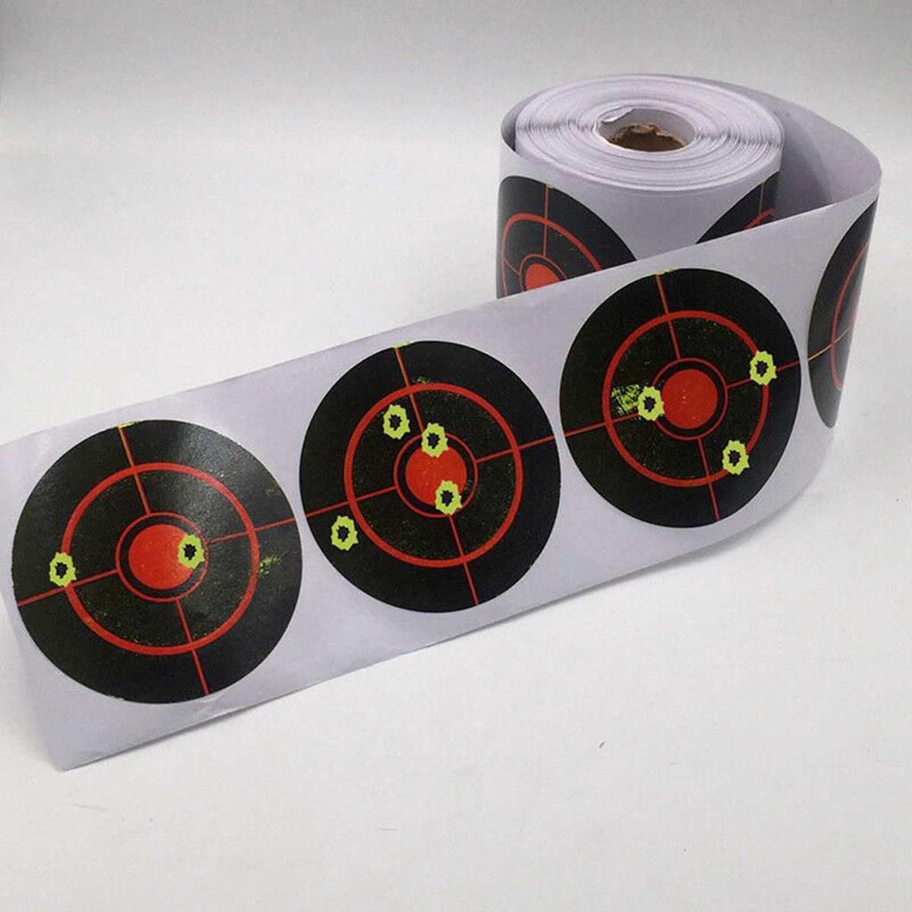 250pcs/roll Shooting Reaction Target Sticker Sticky Target Splash Archery Bow Shooting Practice