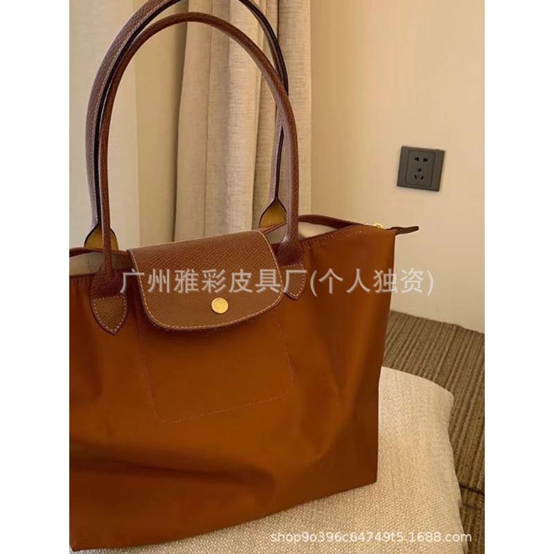 High Quality Dragon Inlaid Bag Week Commemorative Embroidered Dumpling Bag Nylon Handbag Large Capacity Shoulder Tote Bag