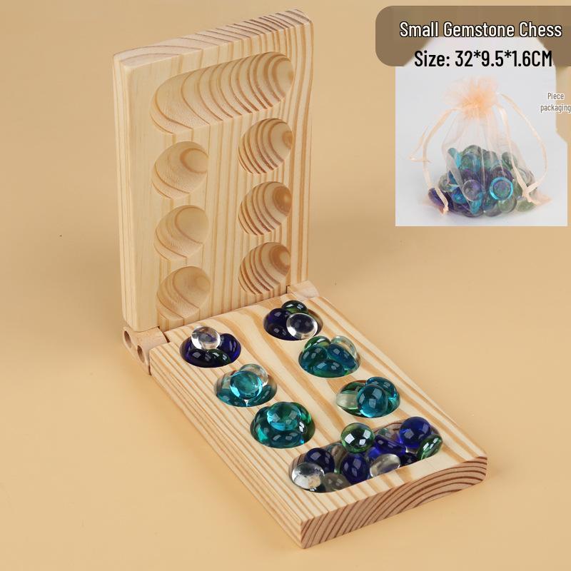 African Gem Wooden Puzzle Game: Large Pieces for Logical Thinking & Parent-Child Interaction