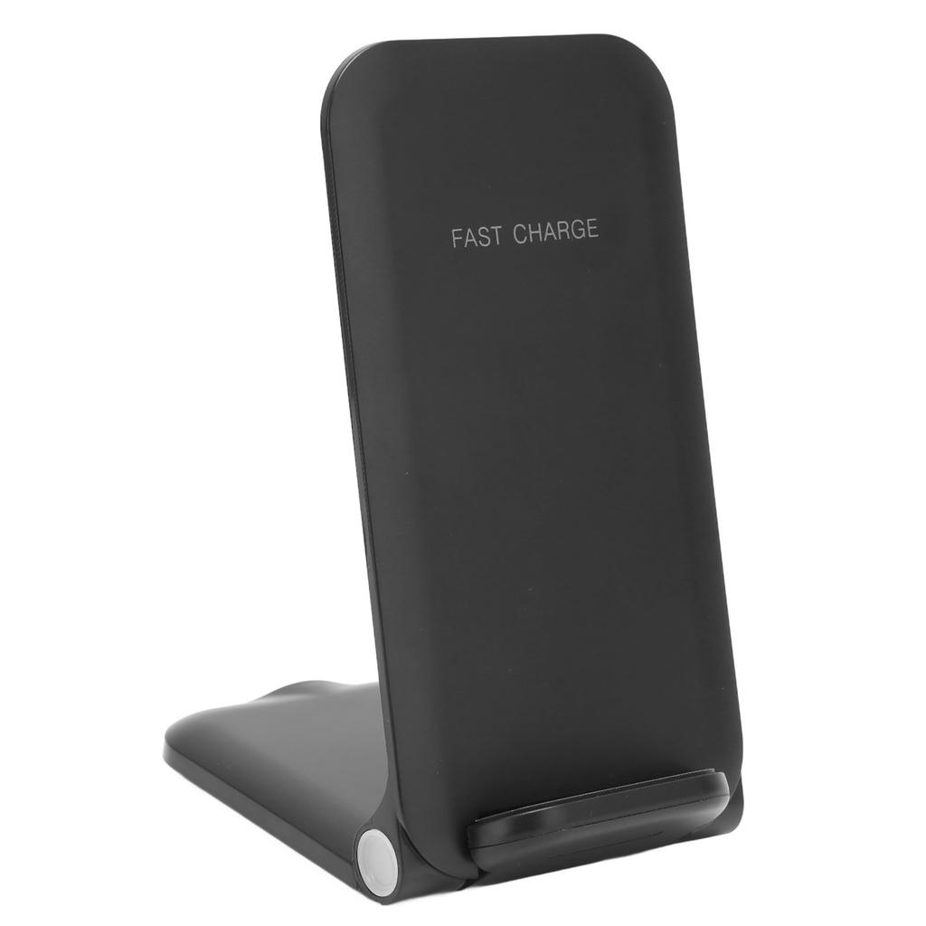 Upgraded Fast Wireless Charger Foldable Wireless Charging Stand QI Certified Wireless Charger Black