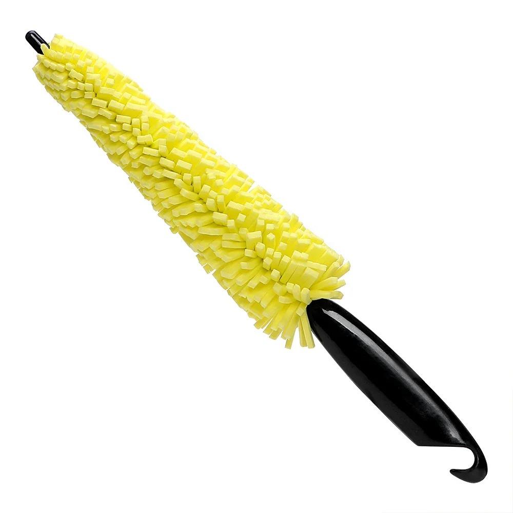 1Pcs Bicycle Dirt Pit Sponge Brush With Handle Wheel Cleaning Brush  Auto Cleaning Tool