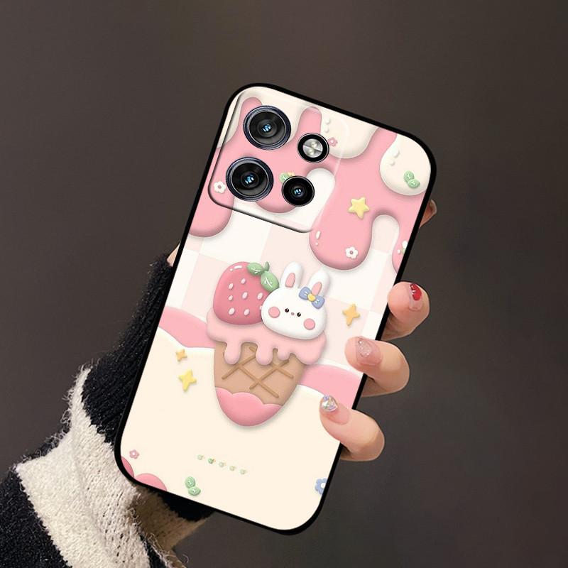 Para Capa Motorola Edge 50 Neo Edge50 Fusion 50S Pro Silicone TPU Macio Capa Traseira de Telefone Para Moto S50 X50 Ultra 5G Fundas de Luxo