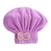 Bath Accessories High Absorbency Hair Towel Wrap Fast Drying Coral Velvet Towel with Bow Knot for Wet Hair
