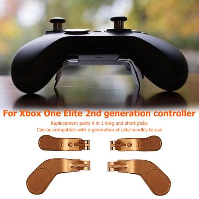 4 In 1 Trigger Paddles Video Games Accessories Kits Metal Paddles Replacement Durable for Xbox One Elite Controller