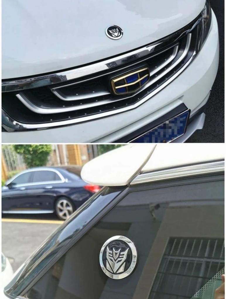 Autobots Badge Decepticons Logo Aluminum Alloy Stickers Transformation Toys Emblem Decal Phone Decoration Mobile Accessories 3D Kid Friendly