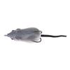 Esca artificiale a forma di topo Esche da pesca morbide Doppio gancio Accessorio per attrezzatura (Grigio scuro)