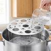 Thickened Stainless Steel Steaming Grid Round Folding Steamed Egg Rack  Steaming Eggs