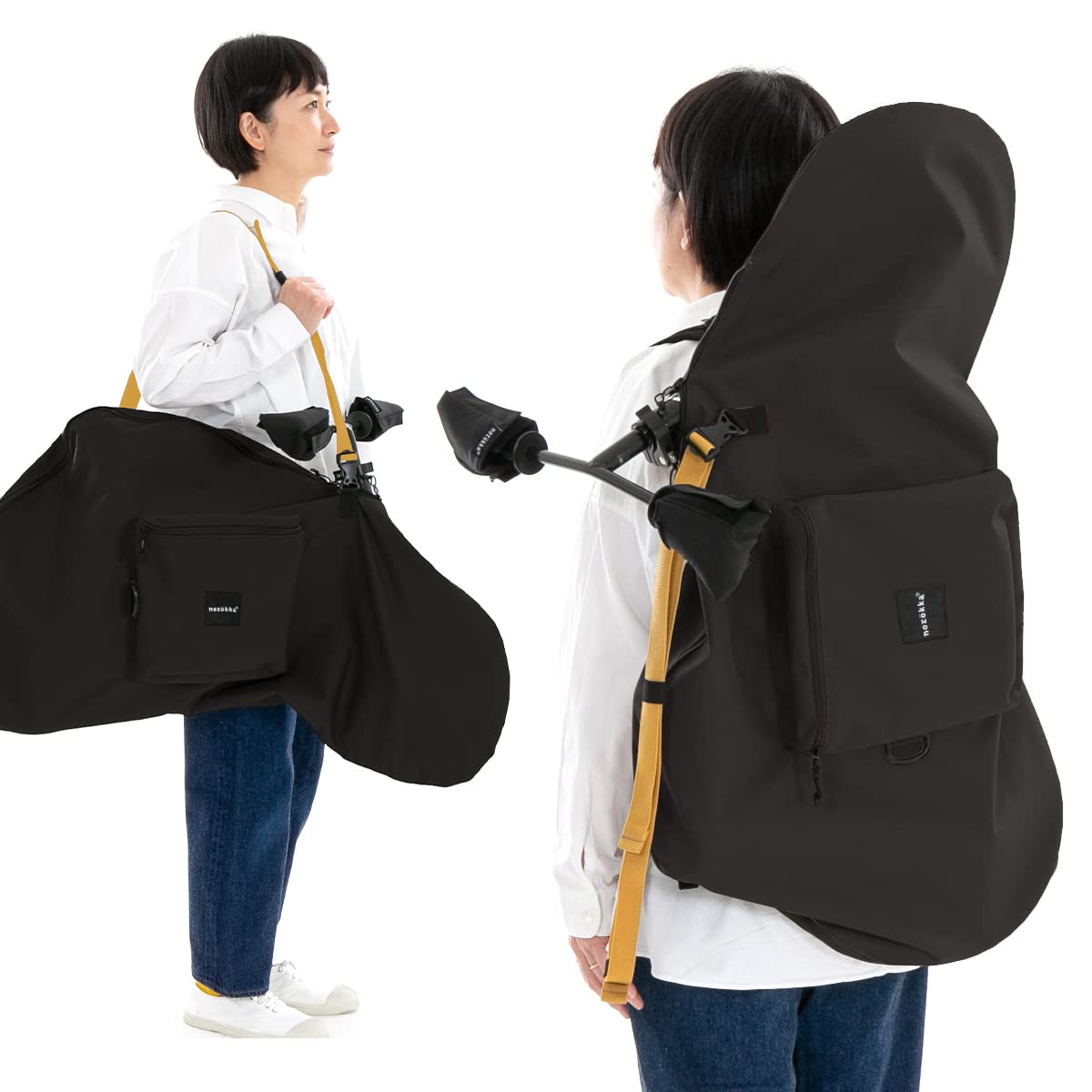 

norokka Kids Bike Bag, Carrying Case for Strider and Other Bikes, Helmet and Protective Gear Storage (Black)