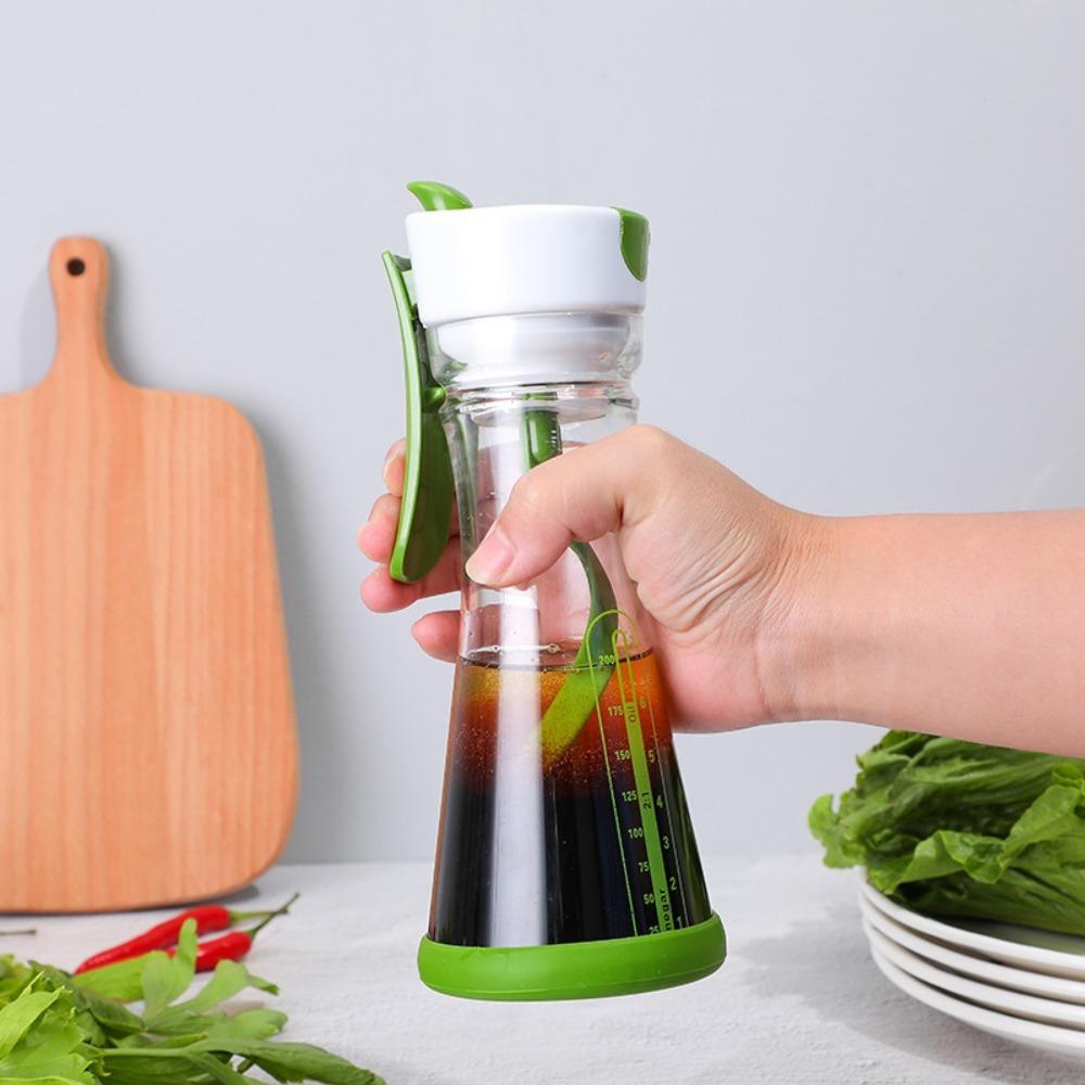 Transparent Salad Dressing Bottle Leak Proof Vinaigrette Container Juice Mixing Cup  Picnic