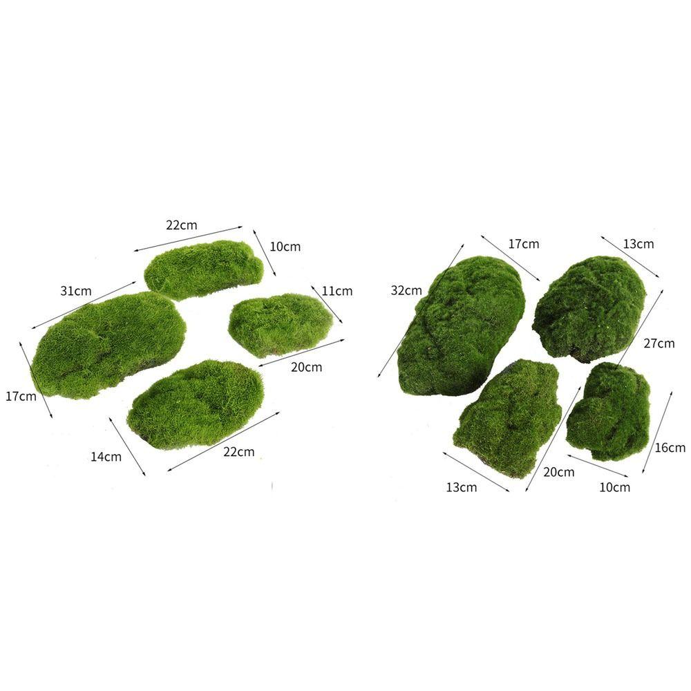 4 шт. реалистичный искусственный мох, камень, сделай сам, флокированный ...