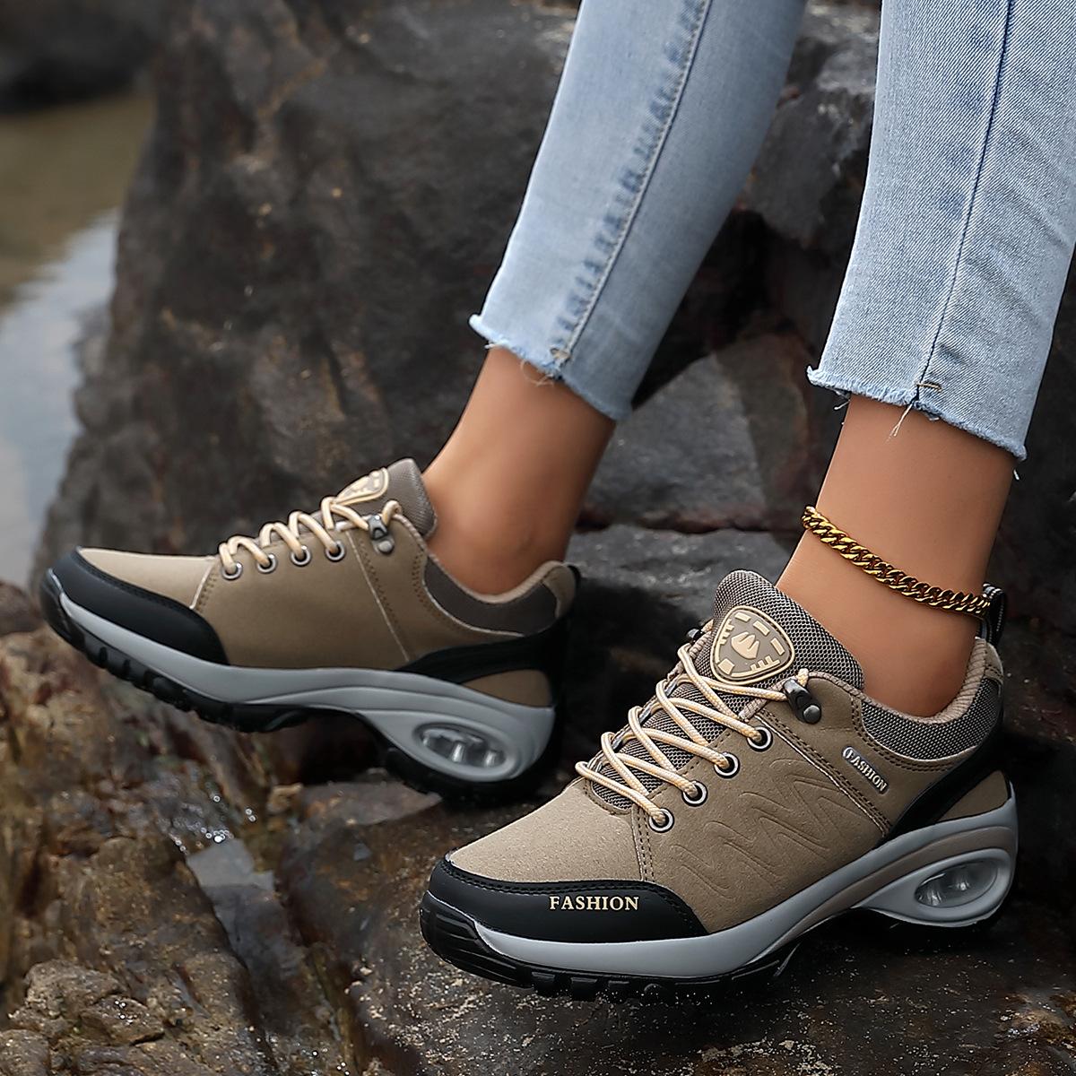 

Fashion High Quality Designer Sneakers for Women Fashion Outdoor Hiking Non-Slip Casual Shoes Low Top Running Shoes Platform Sneakers 35 хаки