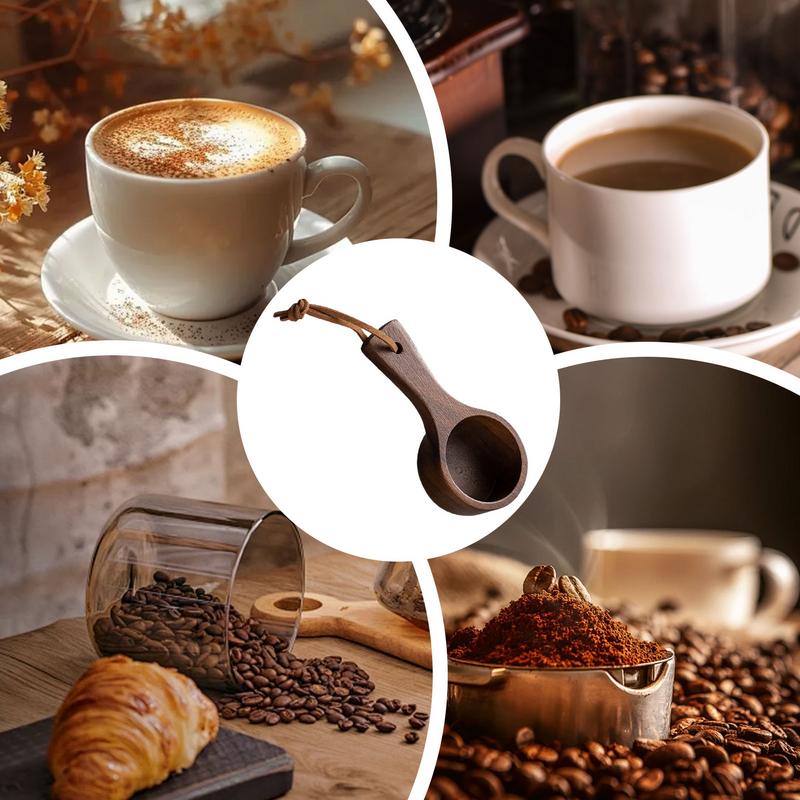 Wooden Measuring Spoon Set Kitchen Measuring Spoons Tea Coffee Scoop Sugar SpiceMeasure Spoon Home Kitchen Tools Utensils