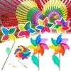Toys Plastic Wind Spinners Colorful Sunflower Windmills DIY Wind Spinners Layout Pinwheels Toys