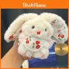 Plush Bunny Keychain With Squeaker And Pearl Chain For Kids And Adults