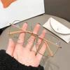Fashion Large Frame Anti Blue Light Glasses Metal Frame Glasses Lightweight Comfortable Transparent Glasses For Women Men