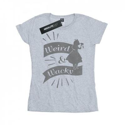 Womens/Ladies Alice In Wonderland Weird And Wacky Cotton T-Shirt