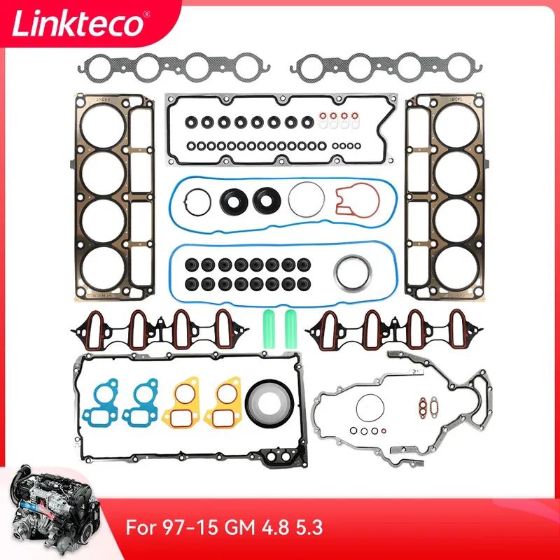 Engine Cylinder Head Full Gasket Set Cylinder Head Bolts Fit 4.8 5.3 L For 97-15 GM GMC CADILLAC CHEVROLET 4.8L 5.3L HS26191PT