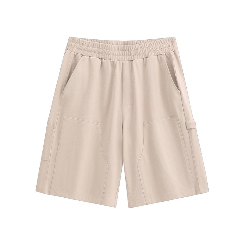GAP Men s Relaxed Fit Cotton Cargo Knit Shorts 175/84A светло-серый
