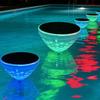 Solar Floating Pool Lights, Waterproof Automatic Switch Floating Lighting, with Smart Sensor Control Color-Changing Projection Pool Light