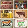 Retro Wall Art Tin Sign Interior Outdoor Aesthetic Room Vintage Home Decor Items Decoration Luxury Metal Sign Poster Plates Bar