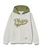 Physical Department Startail Quilted Zip-Up Hoodie_Oatmeal