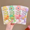 6Pcs/Set Children Candy Colors Cute Flowers Carrots Ornament Hair Clips Baby Girls Sweet Barrettes Hairpins Kids Hair Accessories