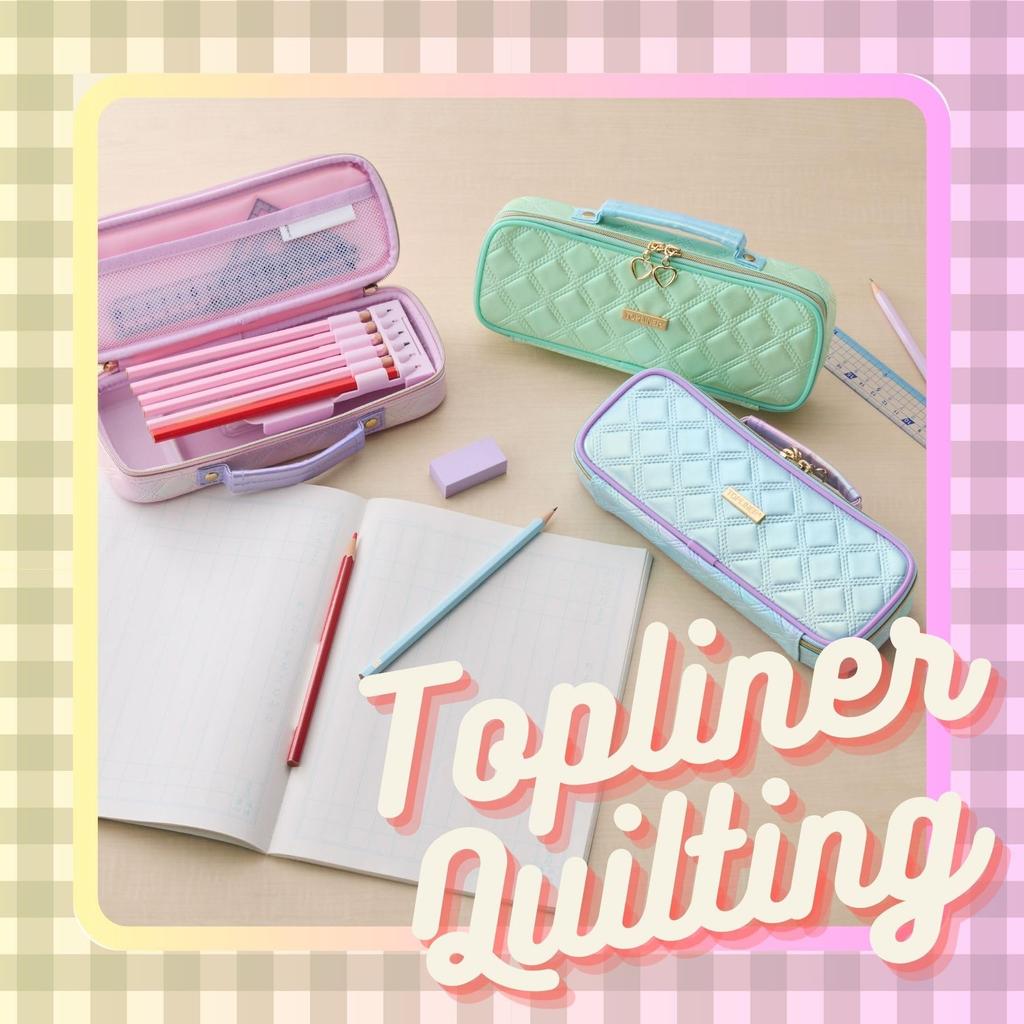 Raymay Fujii Pencil FSB1391M Case, Topliner, Quilted, Green,