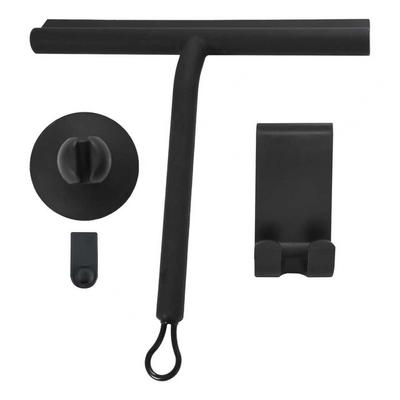Silicone Wave Handle Glass Squeegee with Lanyard for Windows and Bathrooms