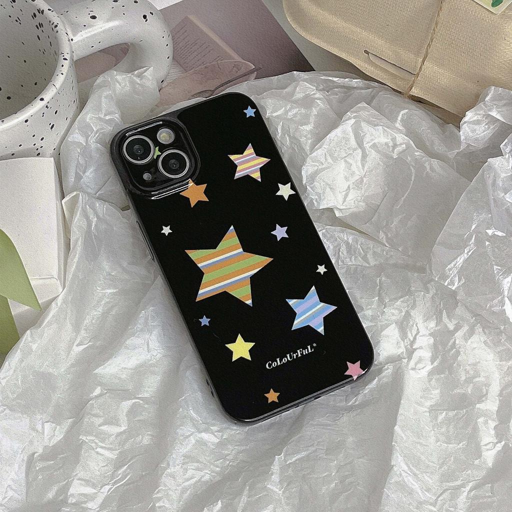 Sterne Bunt Niedlich Ins Stoßfest Schutz Handyhülle Für Iphone 13 Pro Max 14 11 12 Promax Cartoon Rutschfeste Rückseite Hülle Capa