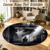 Round Rug Custom NameDemon Slayer Pattern Non Slip Carpet Home Floor Decor