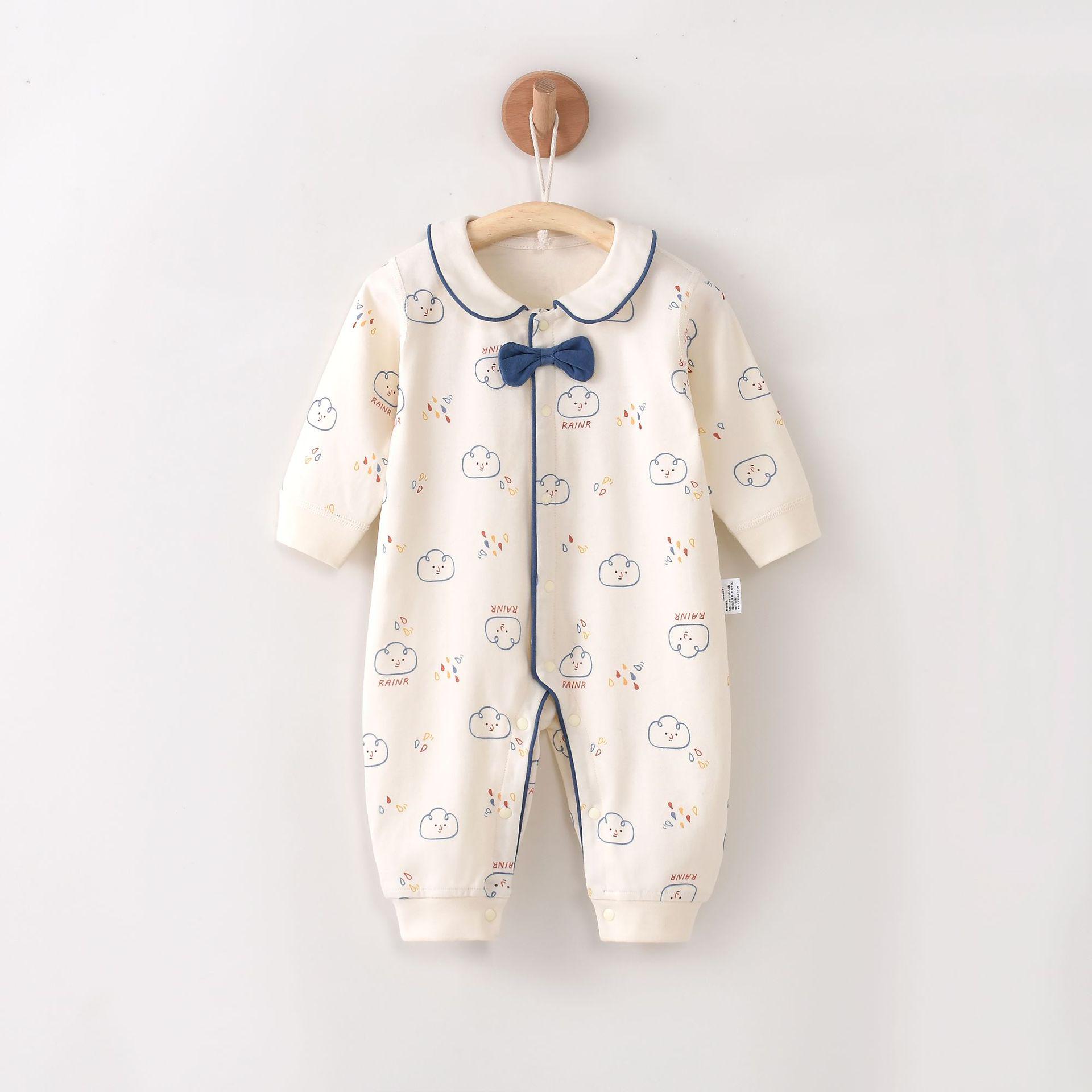 

Детский комбинезон из хлопка с длинными рукавами — идеальный вариант для весны и осени Size 90