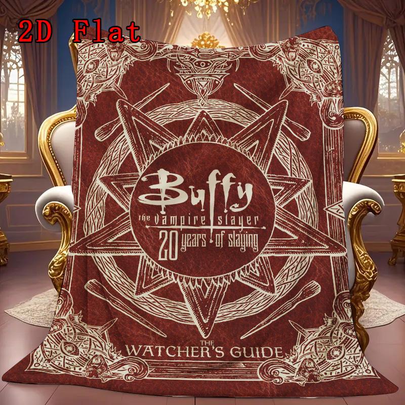 Buffy the Vampire Slayer Series 2D Flat Pattern Flannel Blanket High Quality All Seasons Warmth and Comfort Perfect for Christmas Gifts.PMT0914032